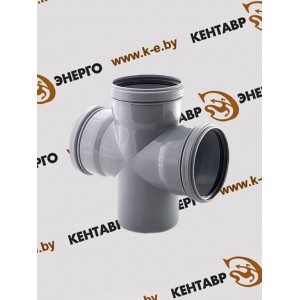 Крестовина одноплоскостная полипропиленовая (ПП) Ду 110х110х110/90