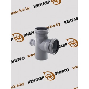 Крестовина одноплоскостная полипропиленовая (ПП) Ду 110х110х 50/90 Крестовина одноплоскостная полипропиленовая (ПП) Ду 110х110х 50/90