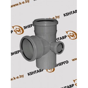 Крестовина двухплоскостная полипропиленовая(ПП) Ду 110х110х50/90 правая Крестовина двухплоскостная полипропиленовая(ПП) Ду 110х110х50/90 правая