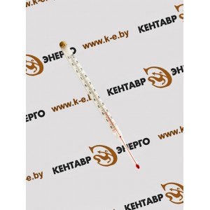 Термометр стеклянный керосиновый (0-100) l=66